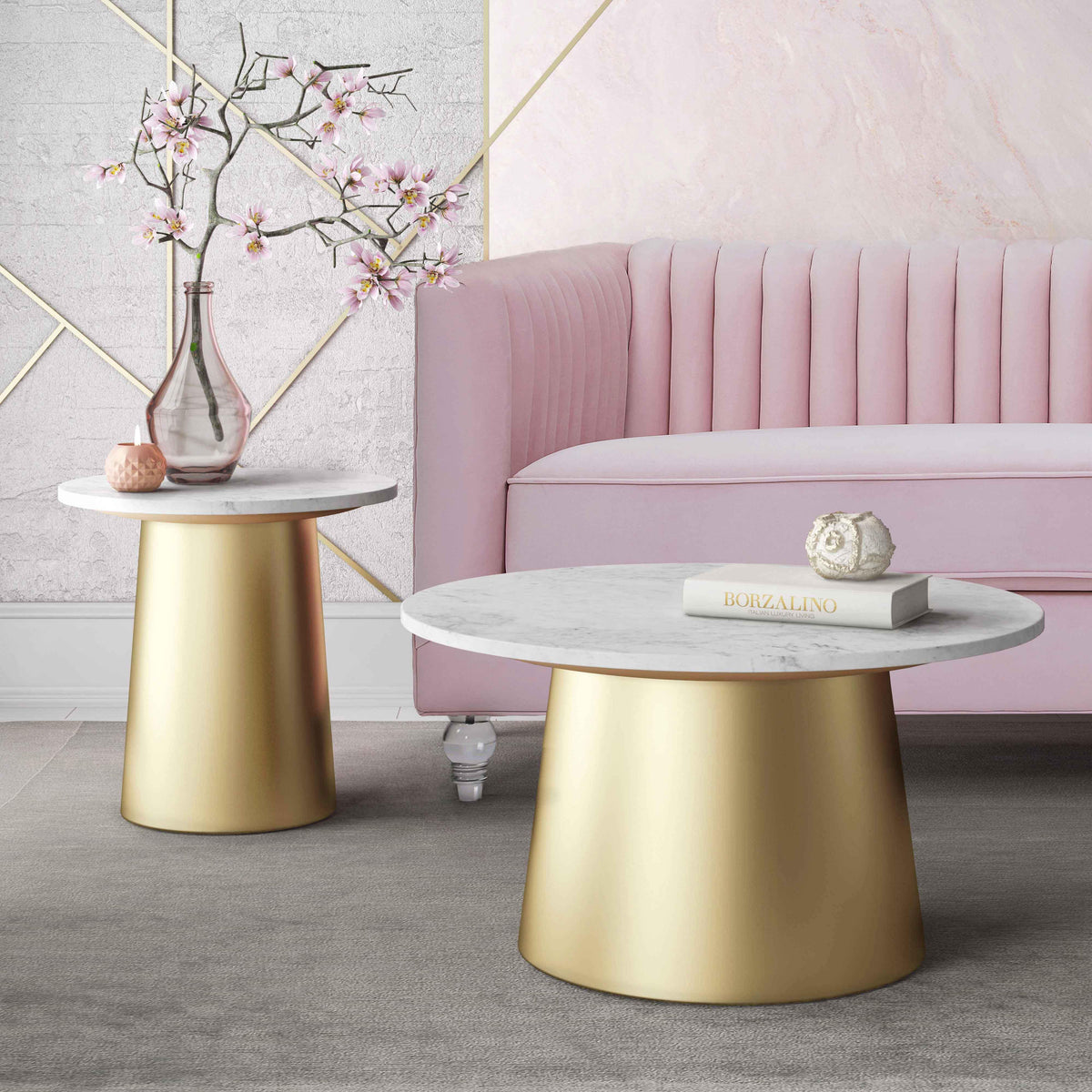 Bleeker Marble Side Table - UK