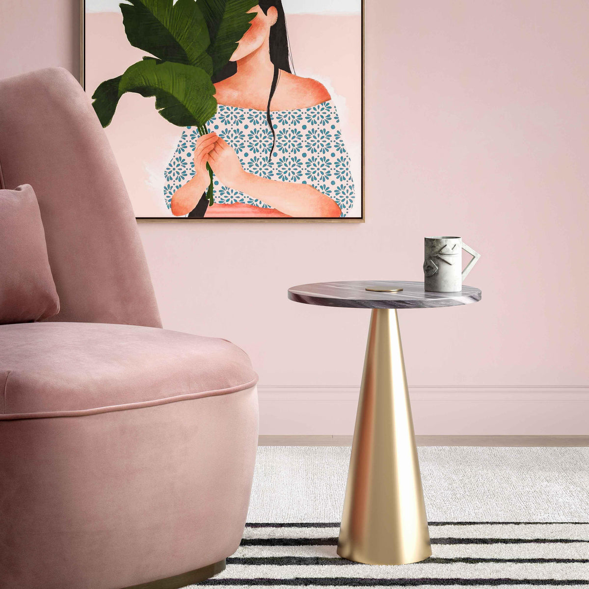 Addyson Marble Side Table - UK