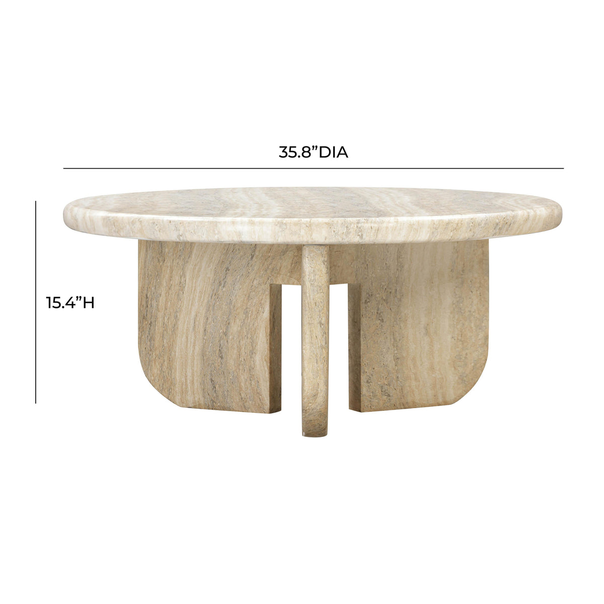 Patrizia Concrete Round Coffee Table - UK