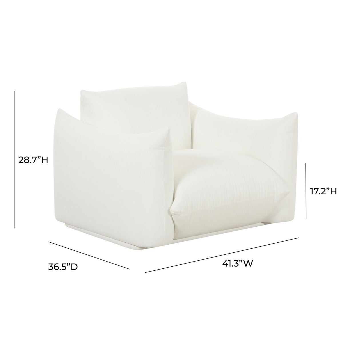 Saint Tropez Pearl Stuffed Armchair - UK