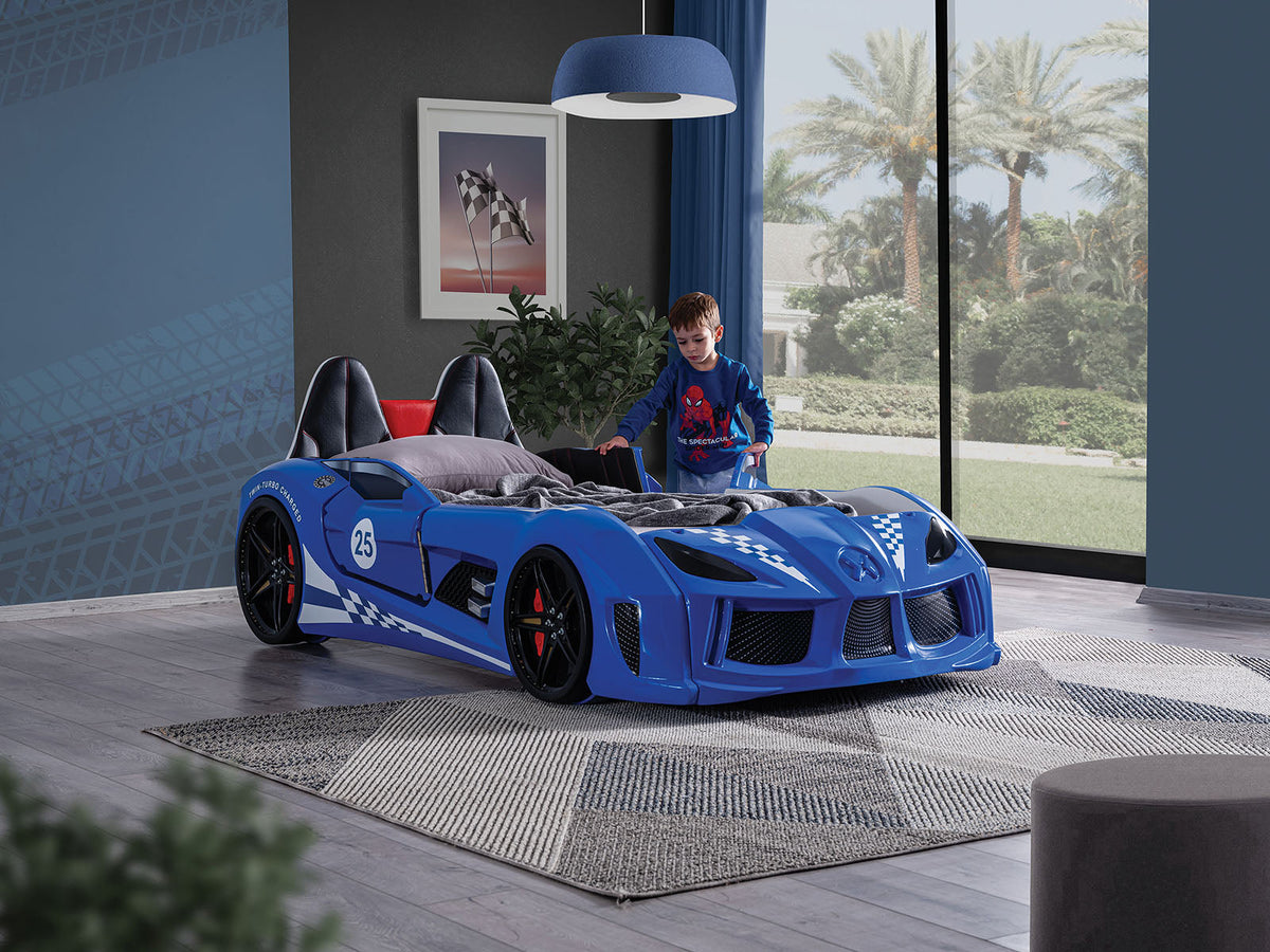 Trackster Blue Bed