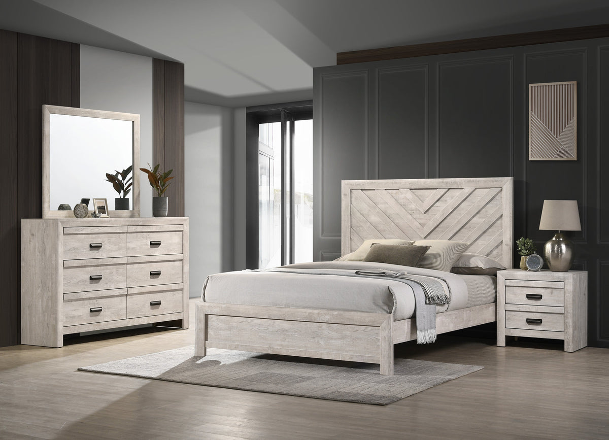 Valor Beige Panel Bedroom Set