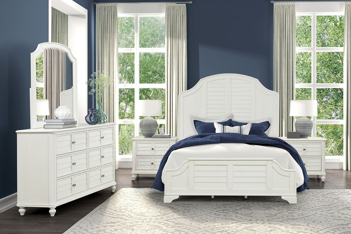Whitehaven Antique White Queen Bed