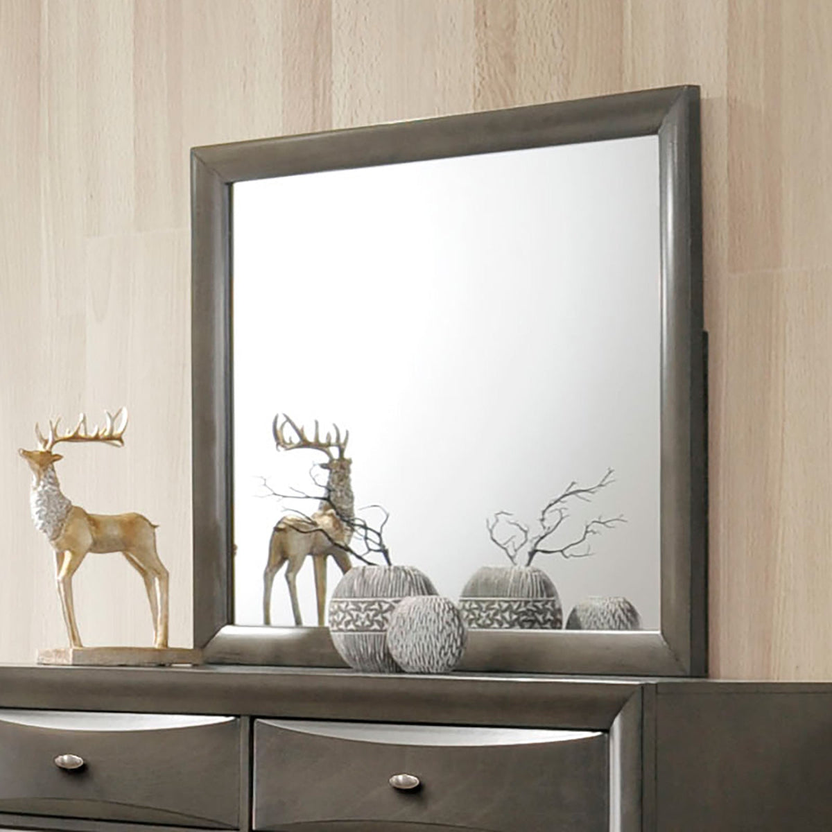 Zosimo Gray Transitional Storage Bedroom Set