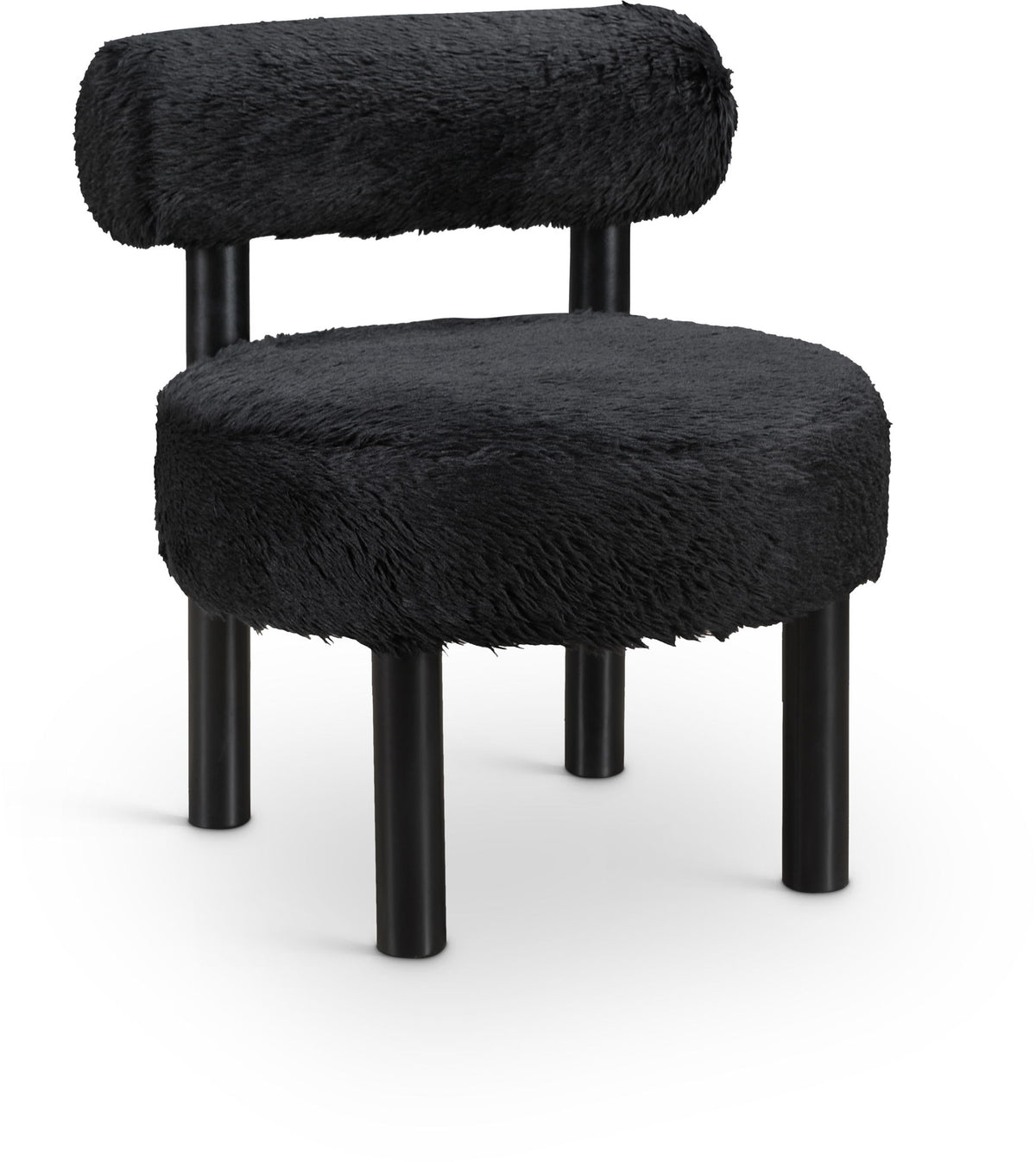Ambre - Vegan Shearling Fabric Upholstered Accent Chair