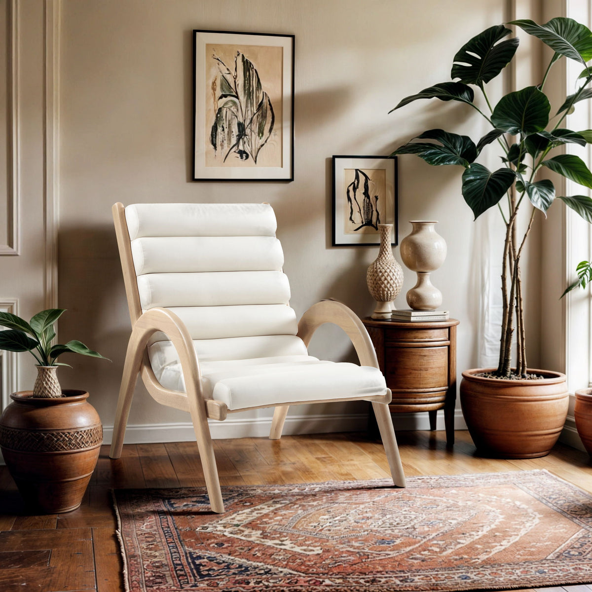 Randal - Accent Chair - Natural Frame