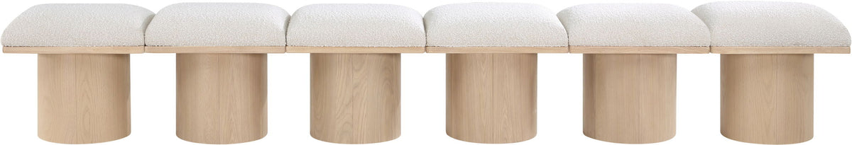 Pavilion - 6 Piece Modular Bench With Natural Base