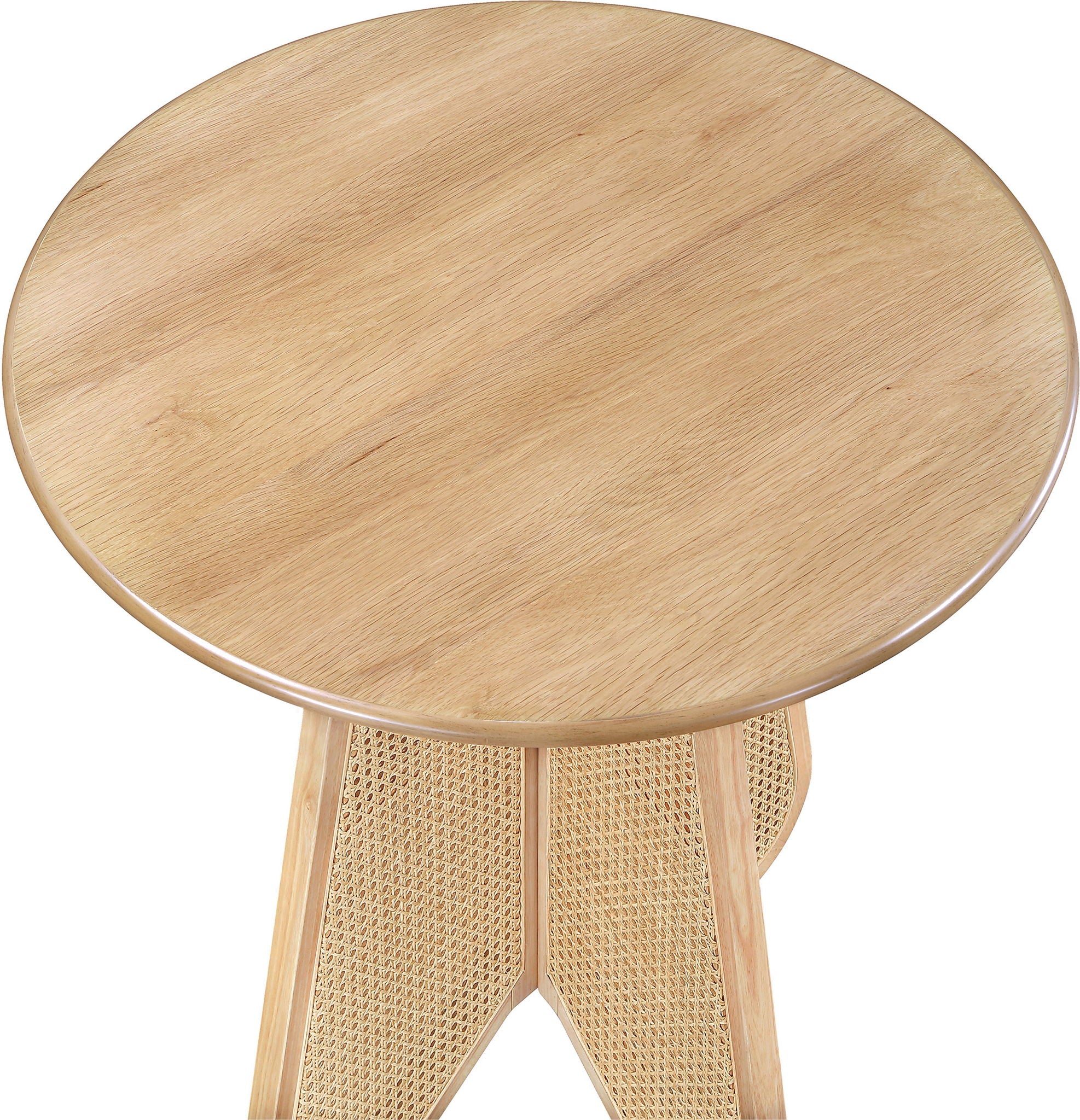 Butterfly - Solid Wood And Natural Cane Table With Natural Top