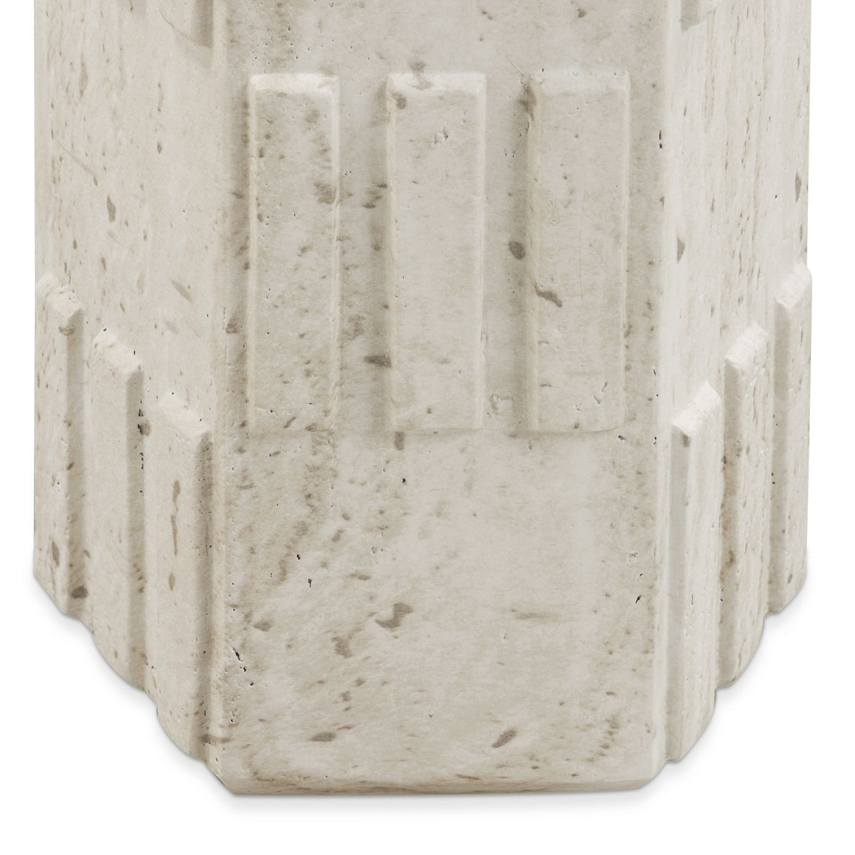 Asta - Concrete Indoor/Outdoor Side Table - Travertine