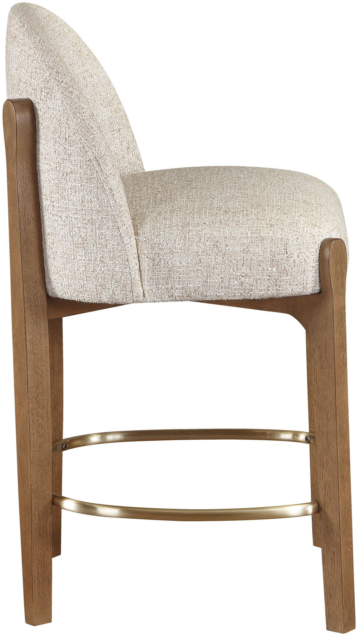 Torino - Counter Stool With Brushed Brown Base