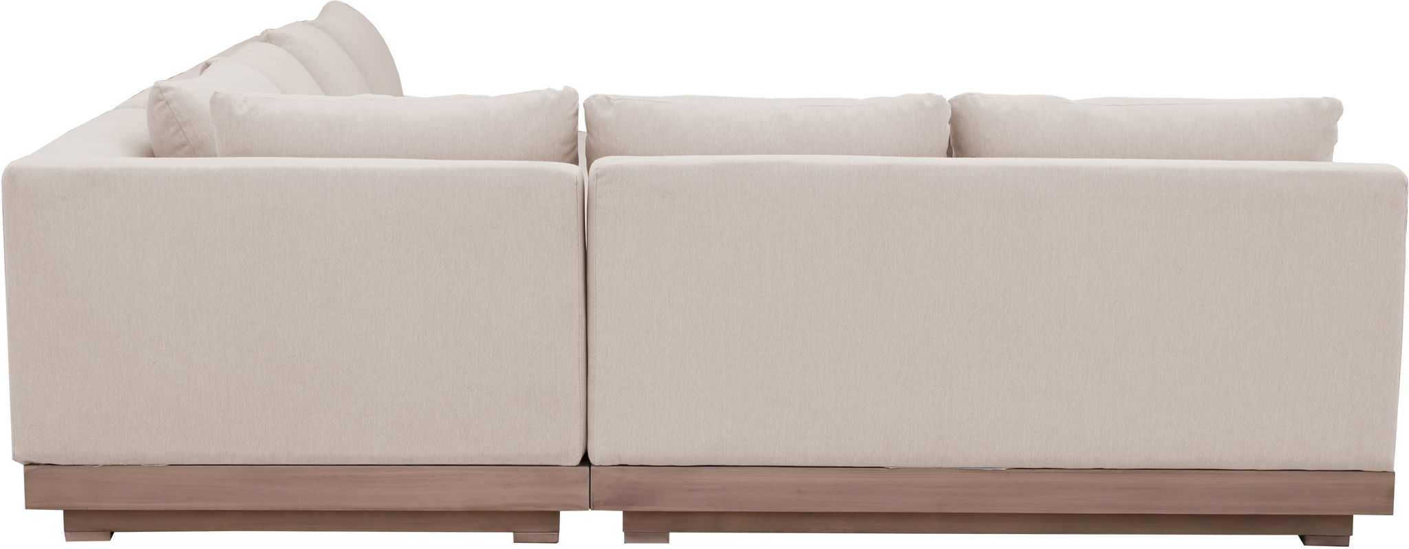 Solace - Olefin Performance Fabric 3 Piece Outdoor Patio Modular Sectional (Sofa, Loveseat & Corner Chair)