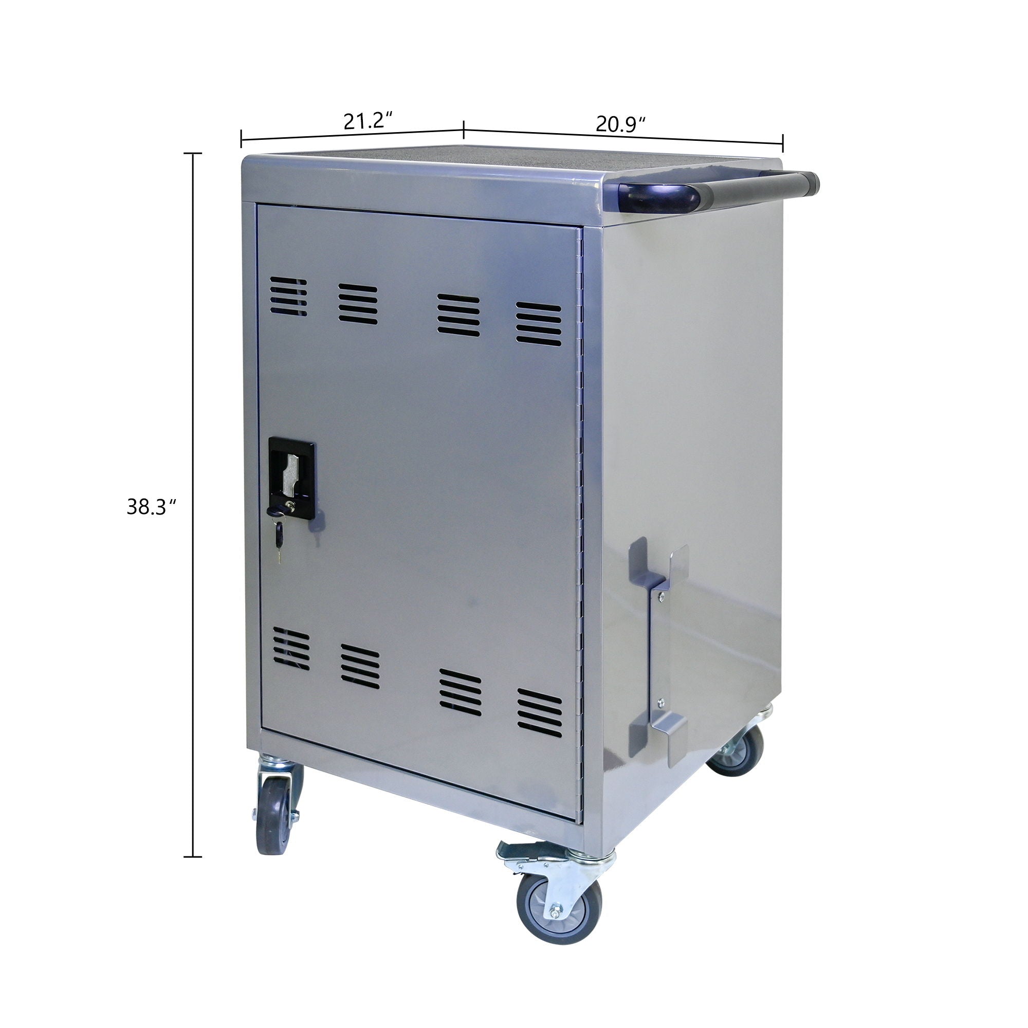 Mobile Charging Cart Station For book, Tablet And Laptop Computer With Power Strip Included
