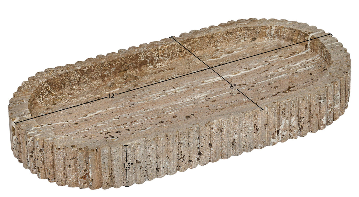 Khloe - Travertine Tray