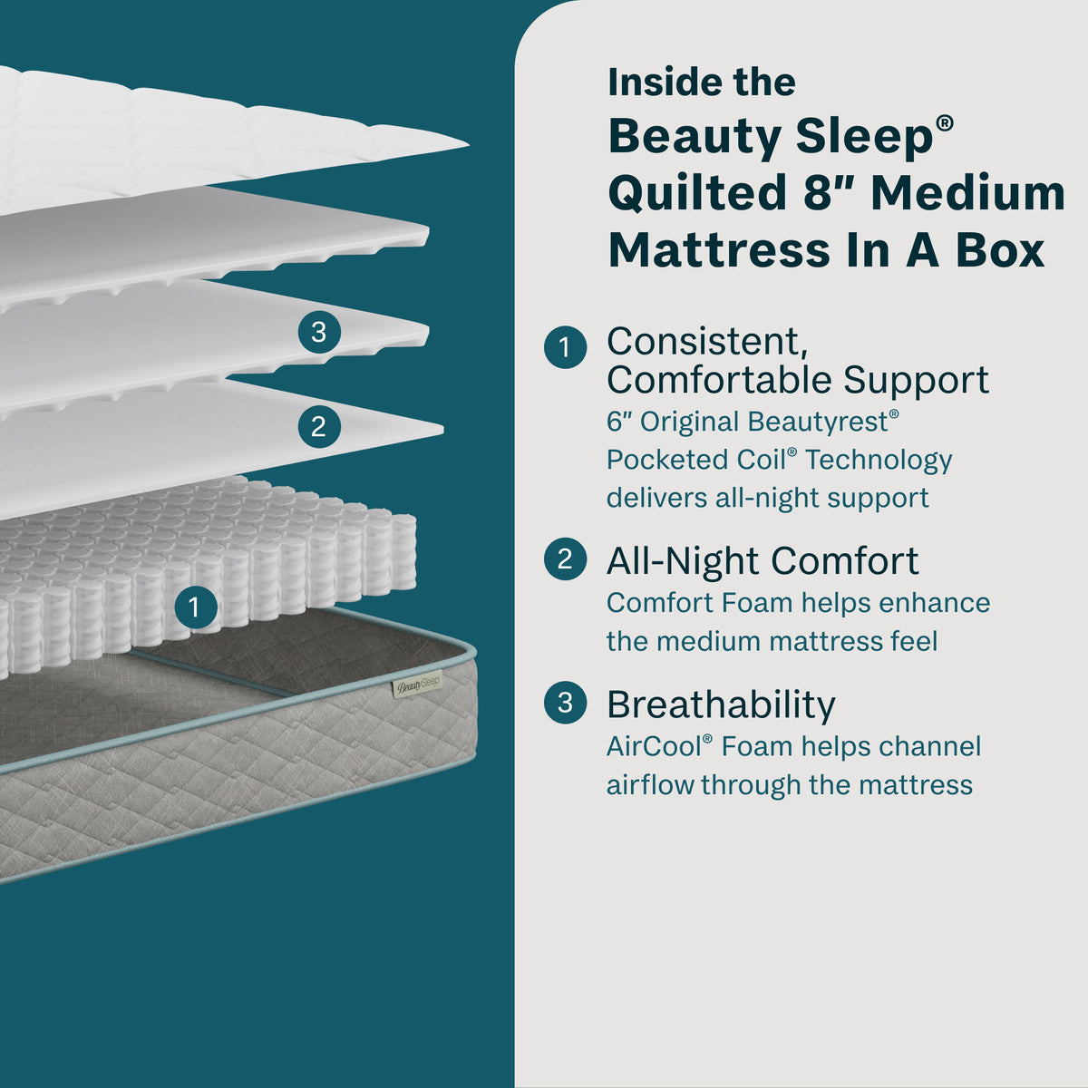 Soothing Nights - 8" Medium Mattress In A Box