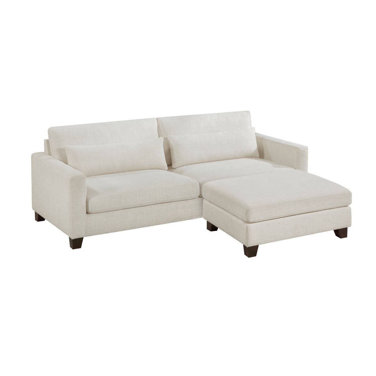 Zeke - Ottoman - Ivory