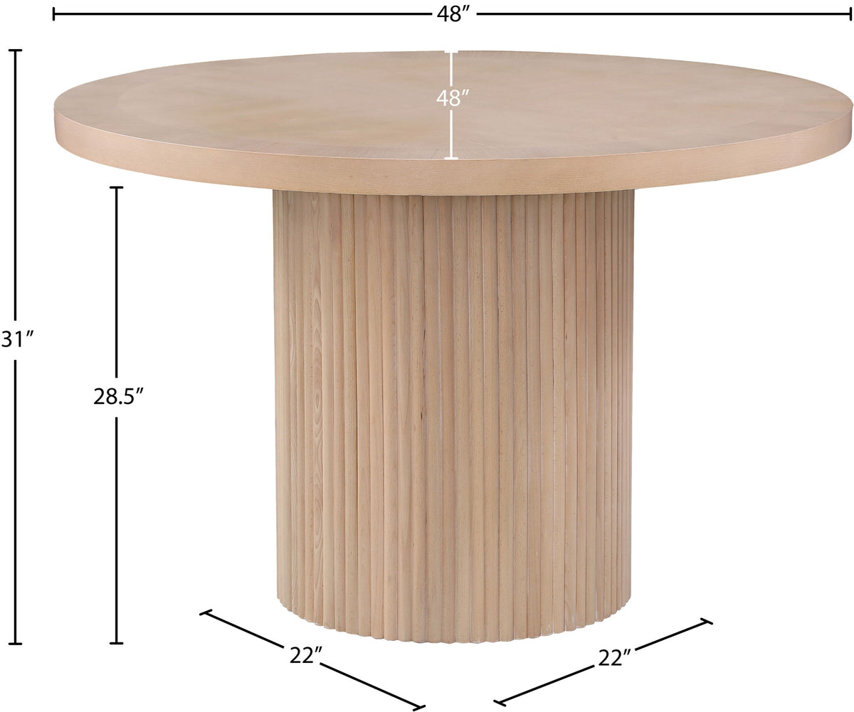 Belinda - Wood Oak Veneer Dining Table