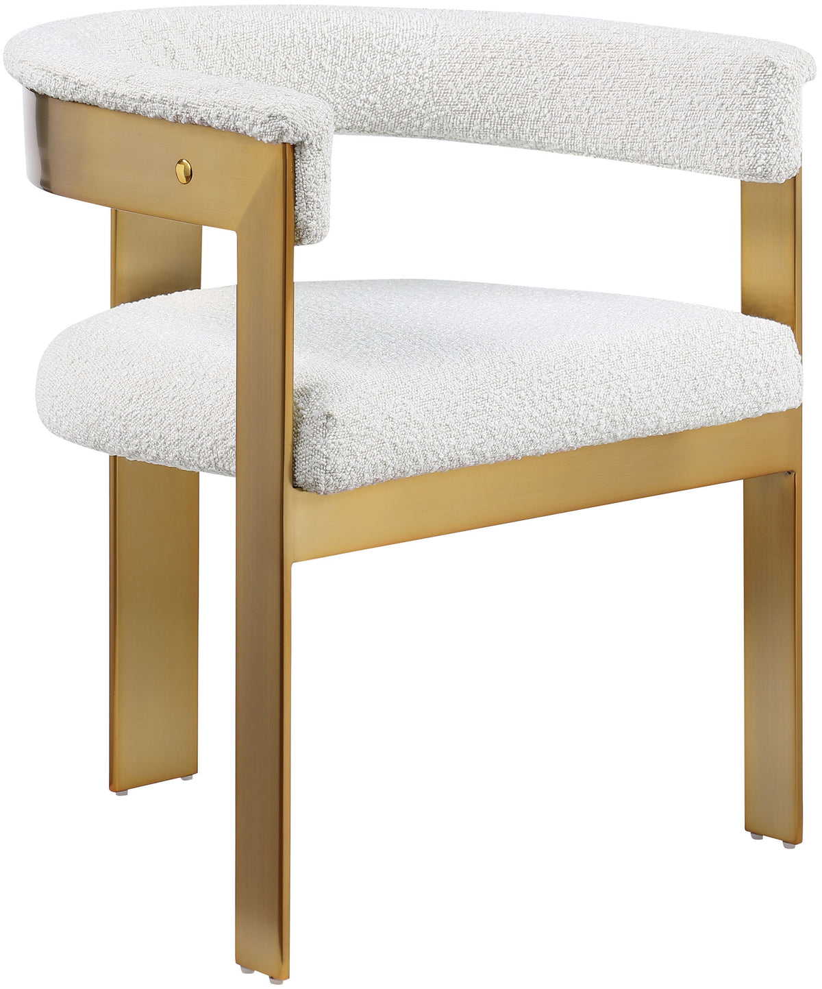 Romeo - Boucle Dining Chair With Gold Base (Set of 2)