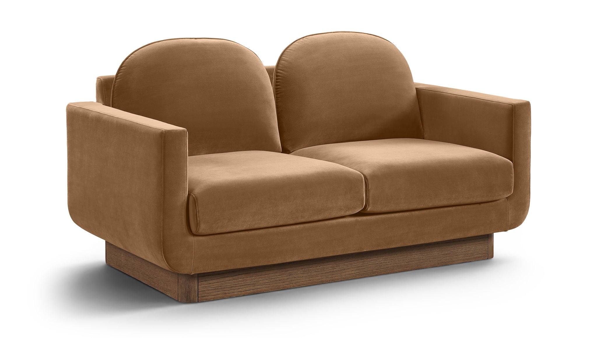 Diviento - Velvet Performance Fabric Upholstered Loveseat