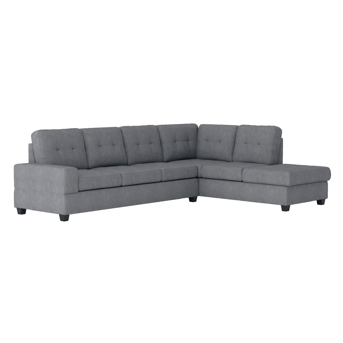 Maston - 3 Piece Reversible Sectional With Drop-Down Cup Holders And Storage Ottoman