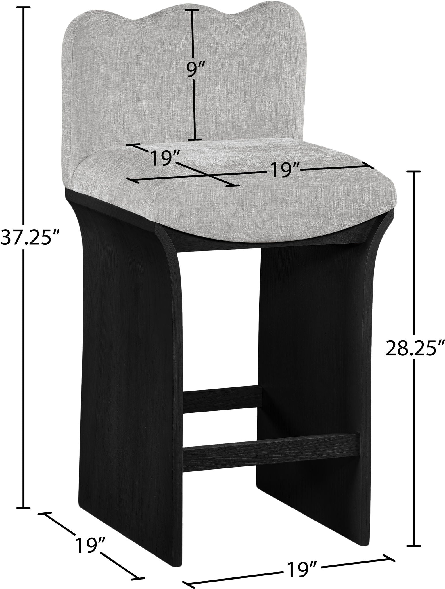 Shaw - Counter Stool - Black Base