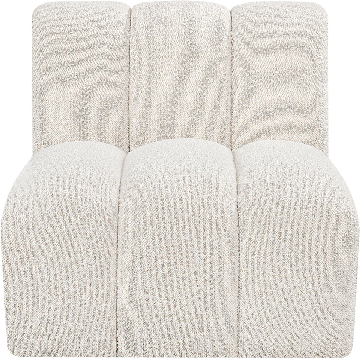 Arc - Boucle Fabric Straight Chair