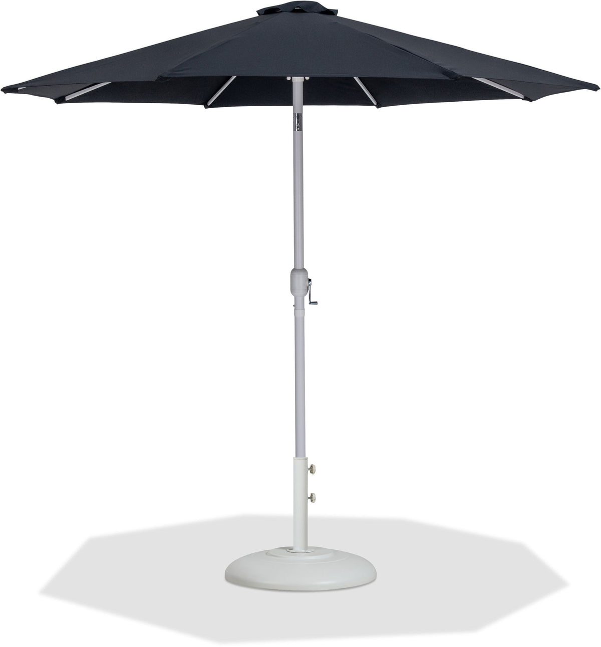 Fiji - Aluminum Patio Umbrella With Round White Base