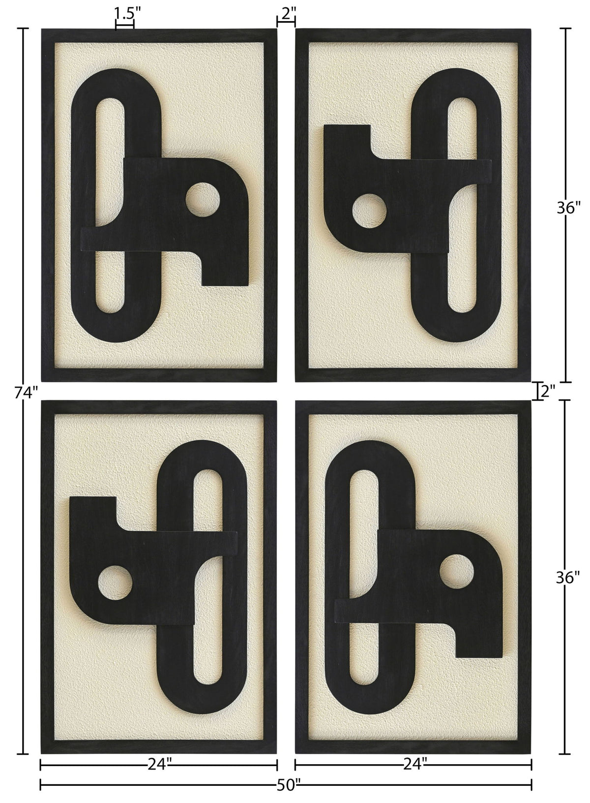 Arid - 4 Piece Wall Art