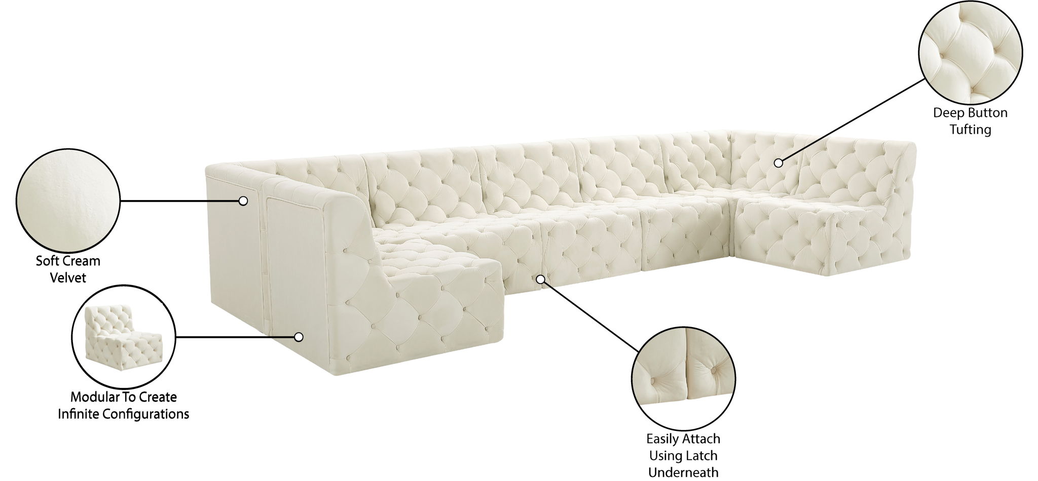 Tuft - 7 Piece Modular Sectional