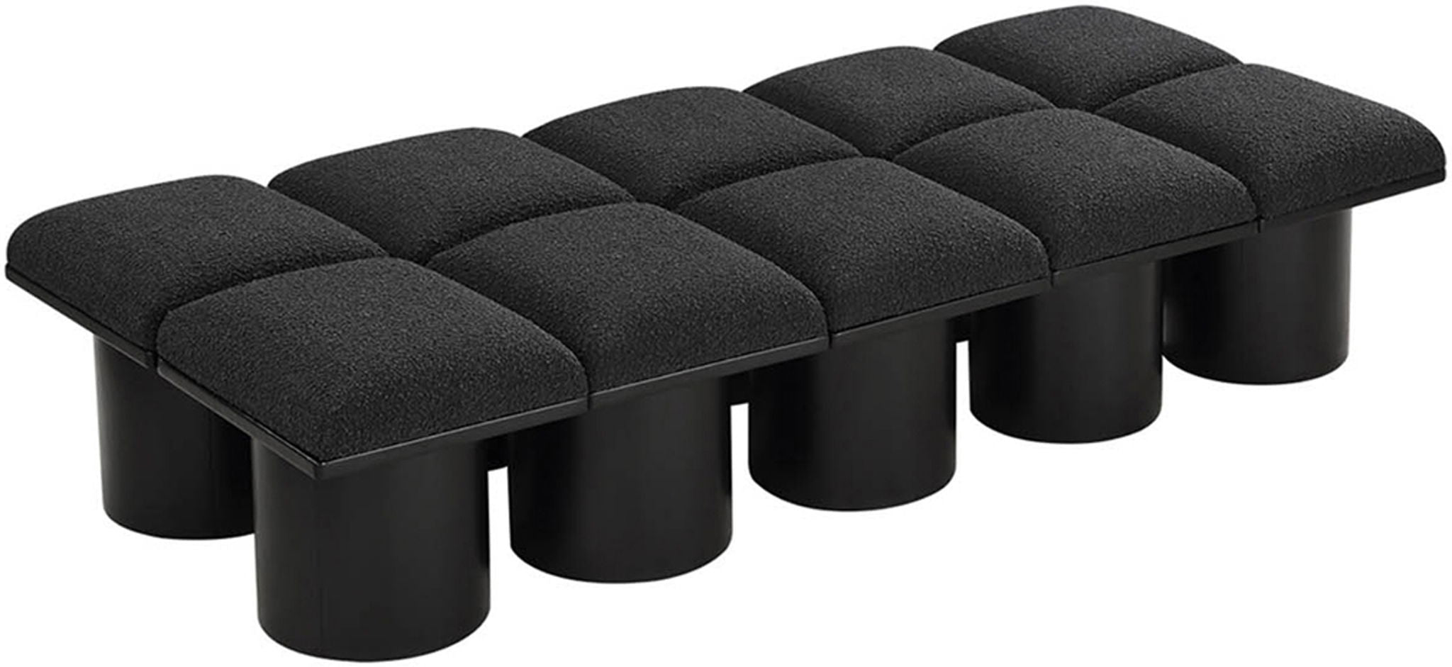 Pavilion - 10 Piece Modular Bench With Black Base