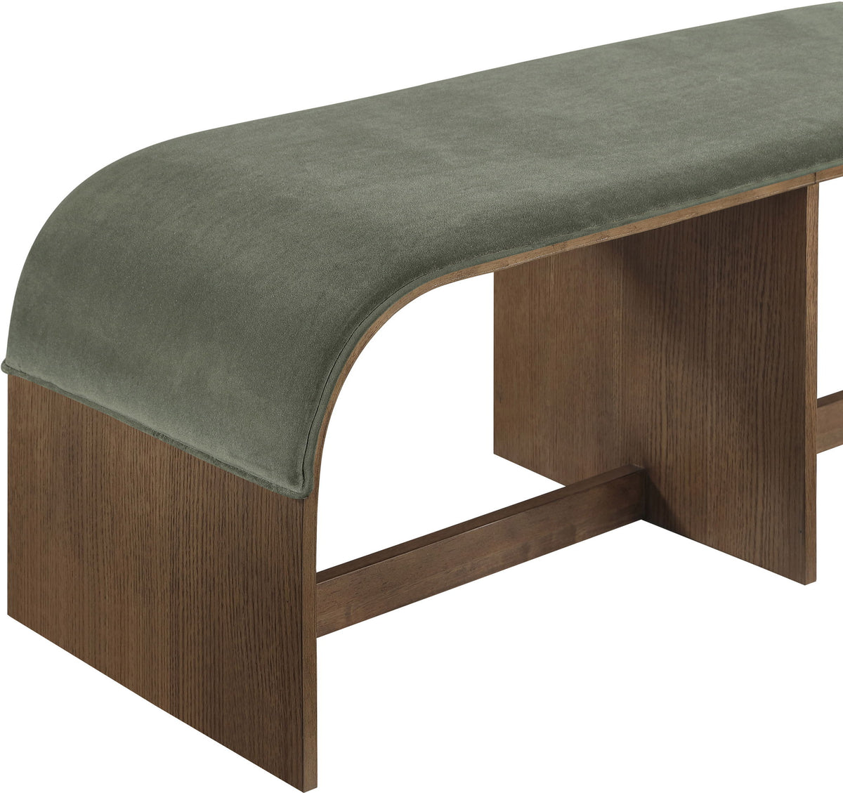 Sable - 52" Velvet Performance Fabric Upholstered Bench