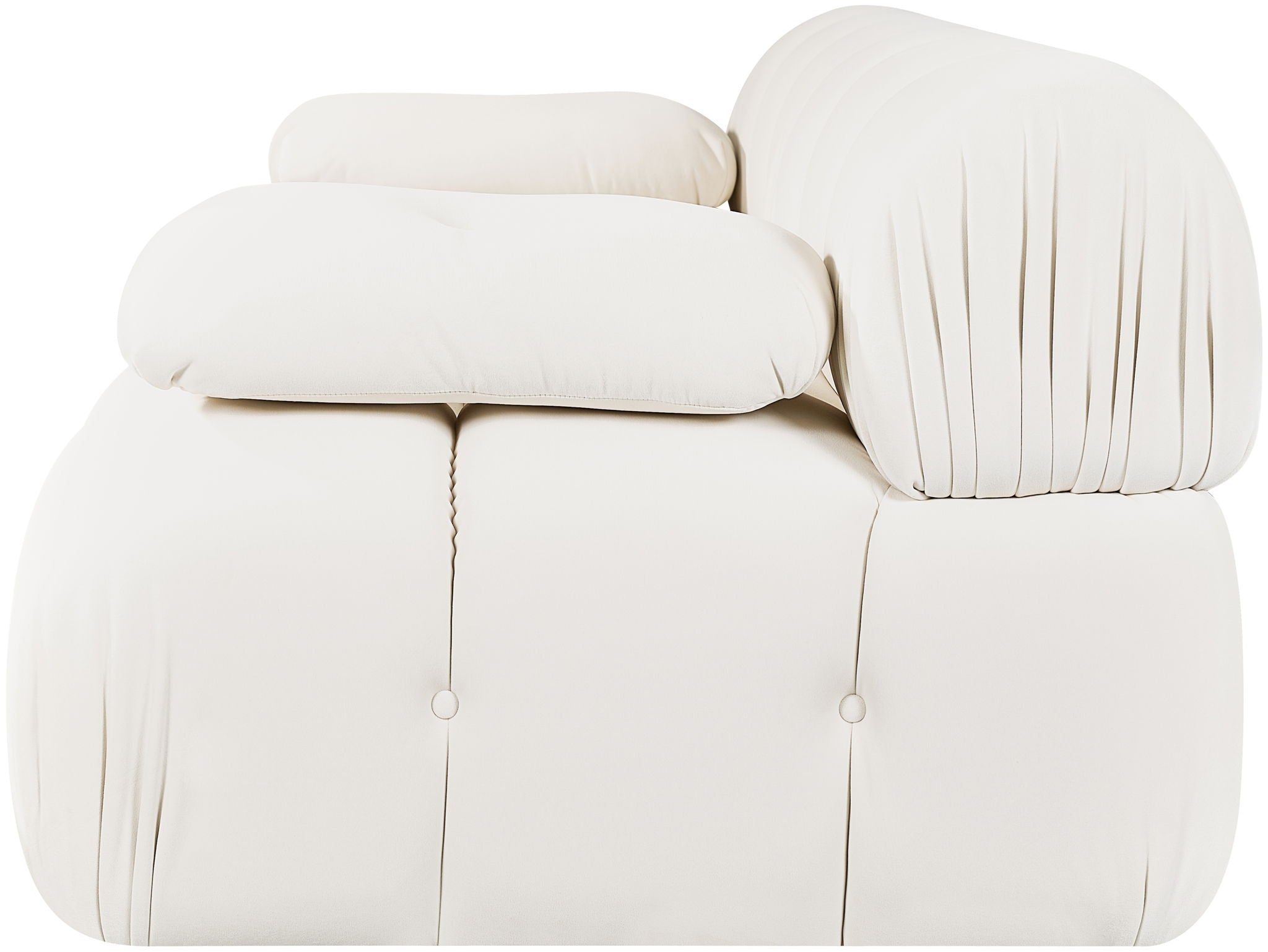Orin - Velvet Performance Fabric Upholstered 2 Piece Modular Sofa