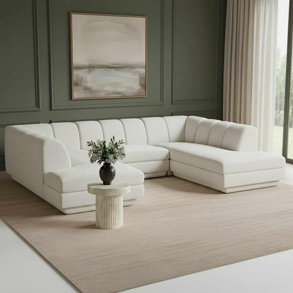 Modari - Sectional - Cream