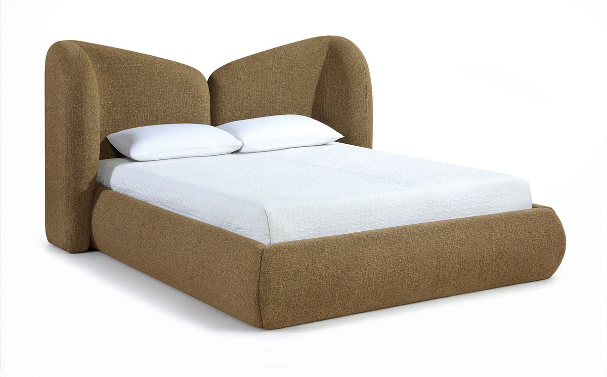 Elowen - Chenille Fabric Upholstered Bed