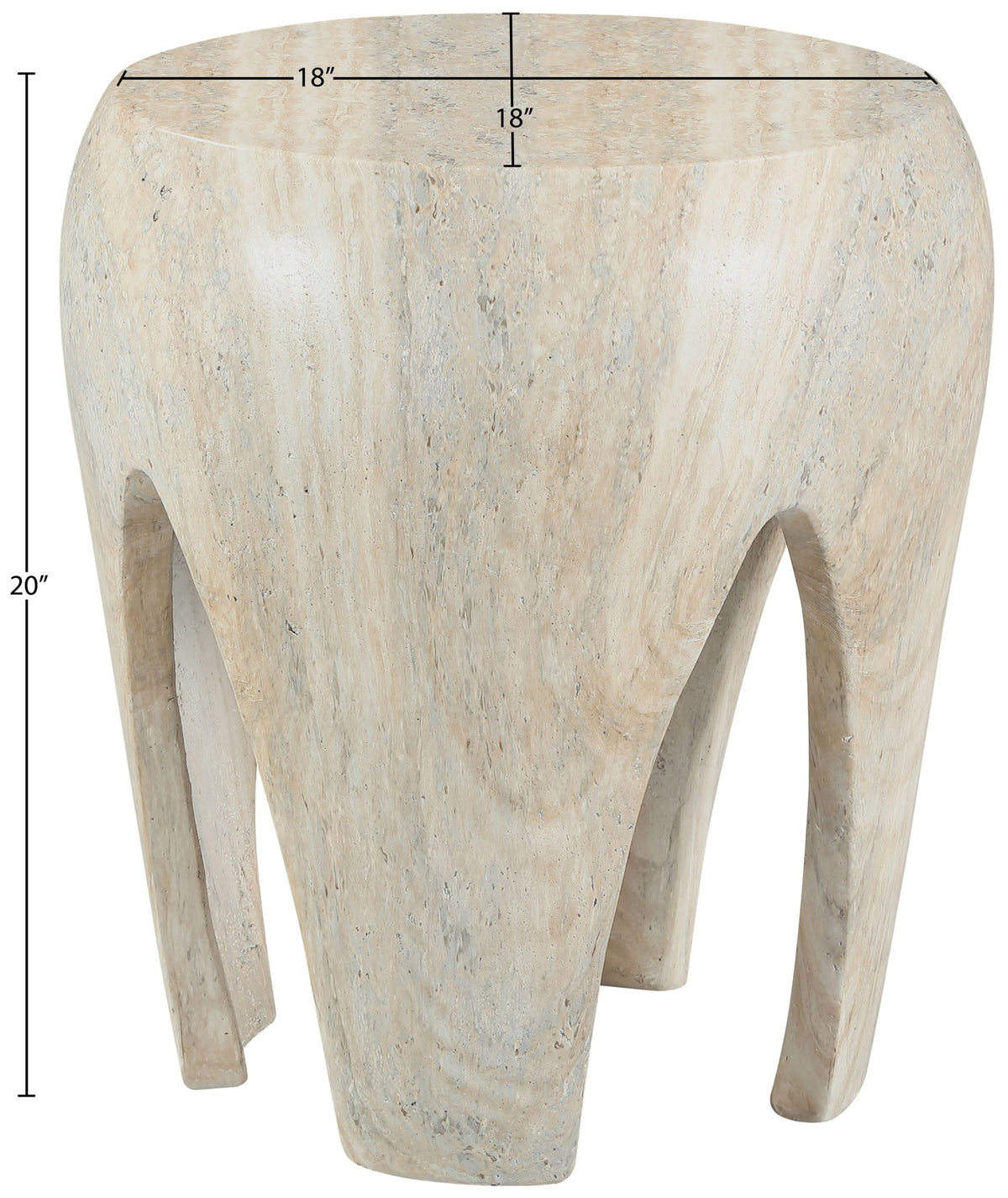 Moxie - Concrete And Fiberglass Indoor / Outdoor End Table