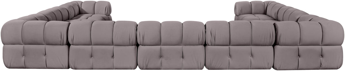 Orin - Velvet Performance Fabric Upholstered 9 Piece Sectional