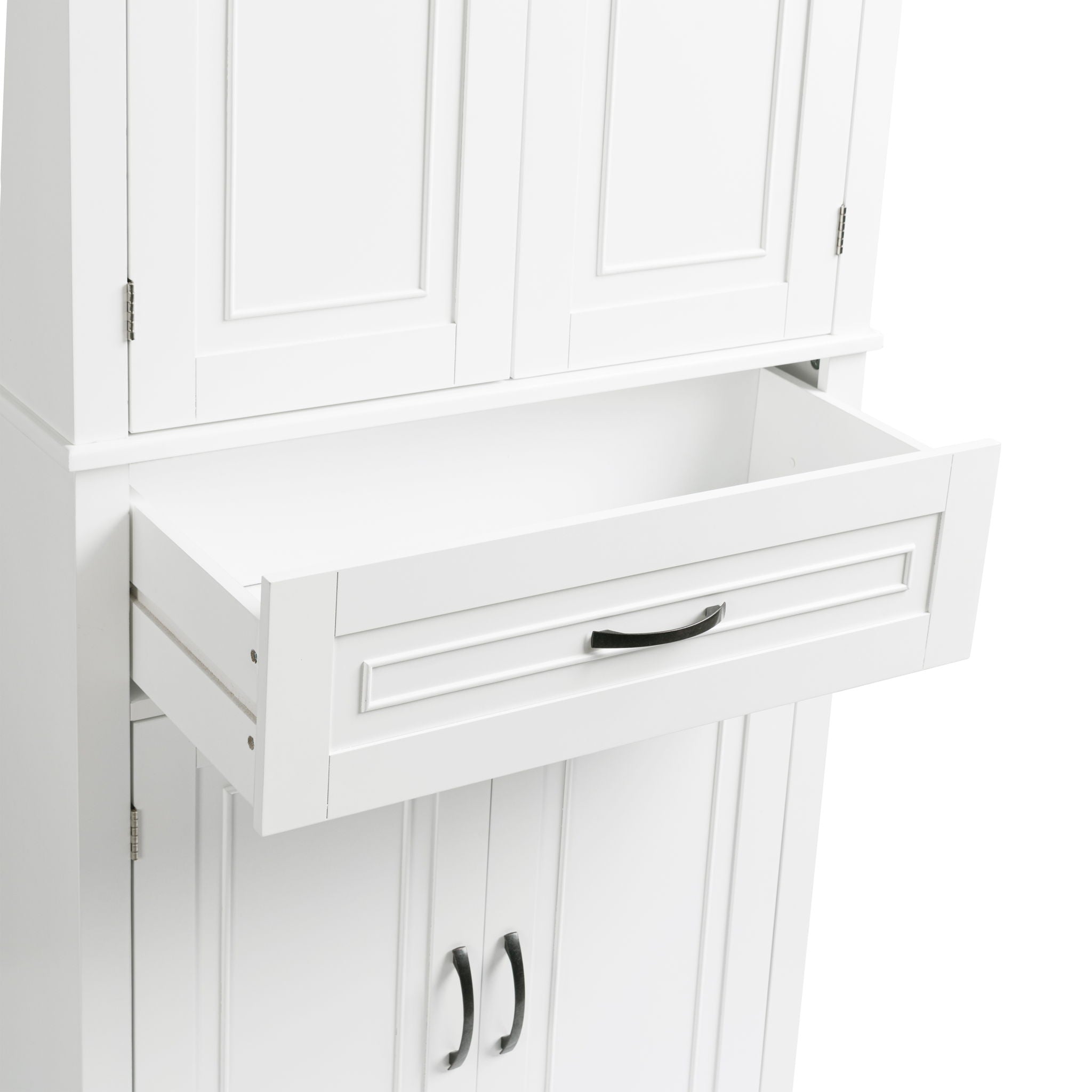 Bathroom Storage Cabinet With Doors And Drawer, Adjustable Shelf
