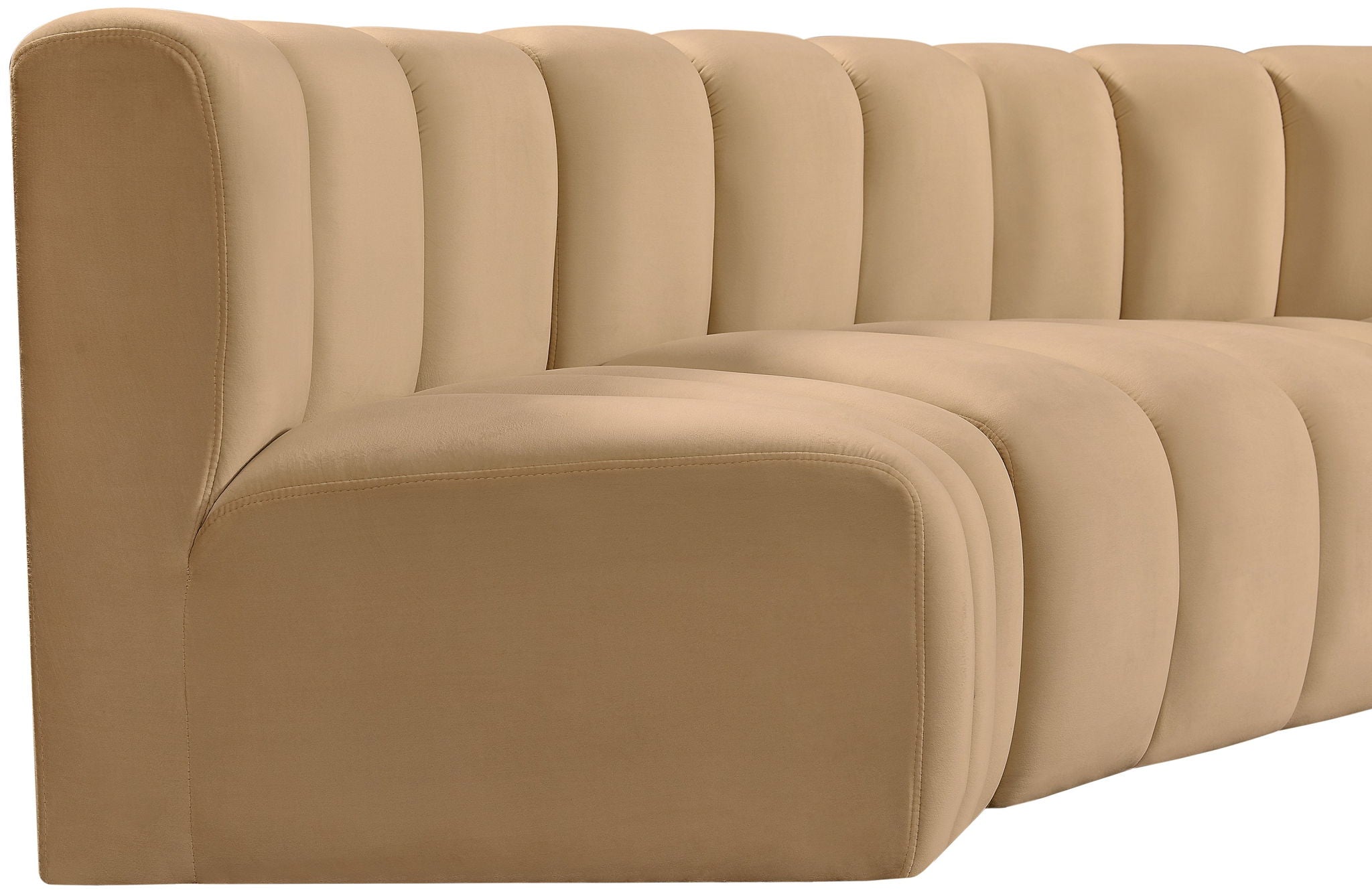 Arc - Velvet 4 Piece Corner Modular Sofa