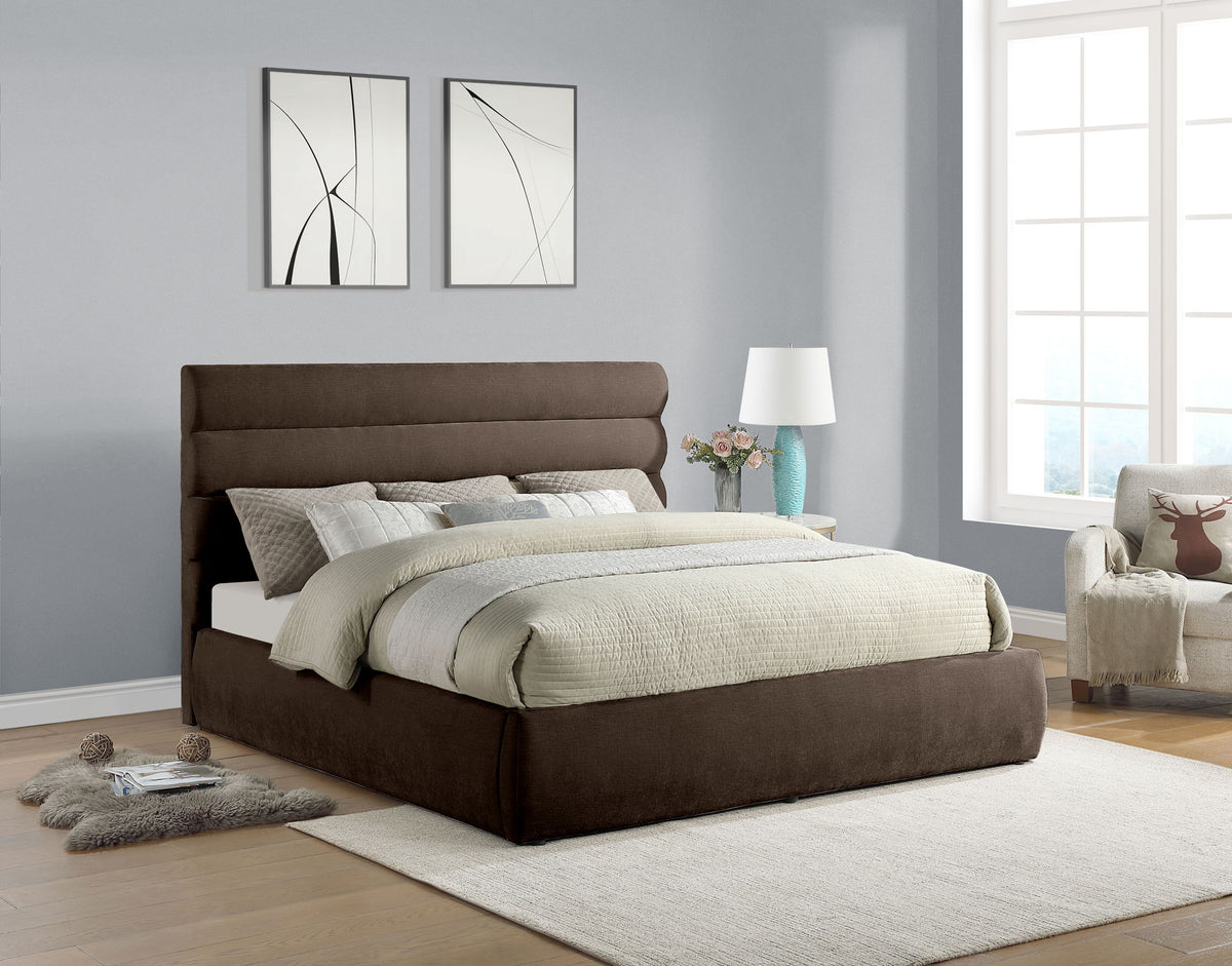 Adam - Chenille Fabric Bed With 52" Headboard