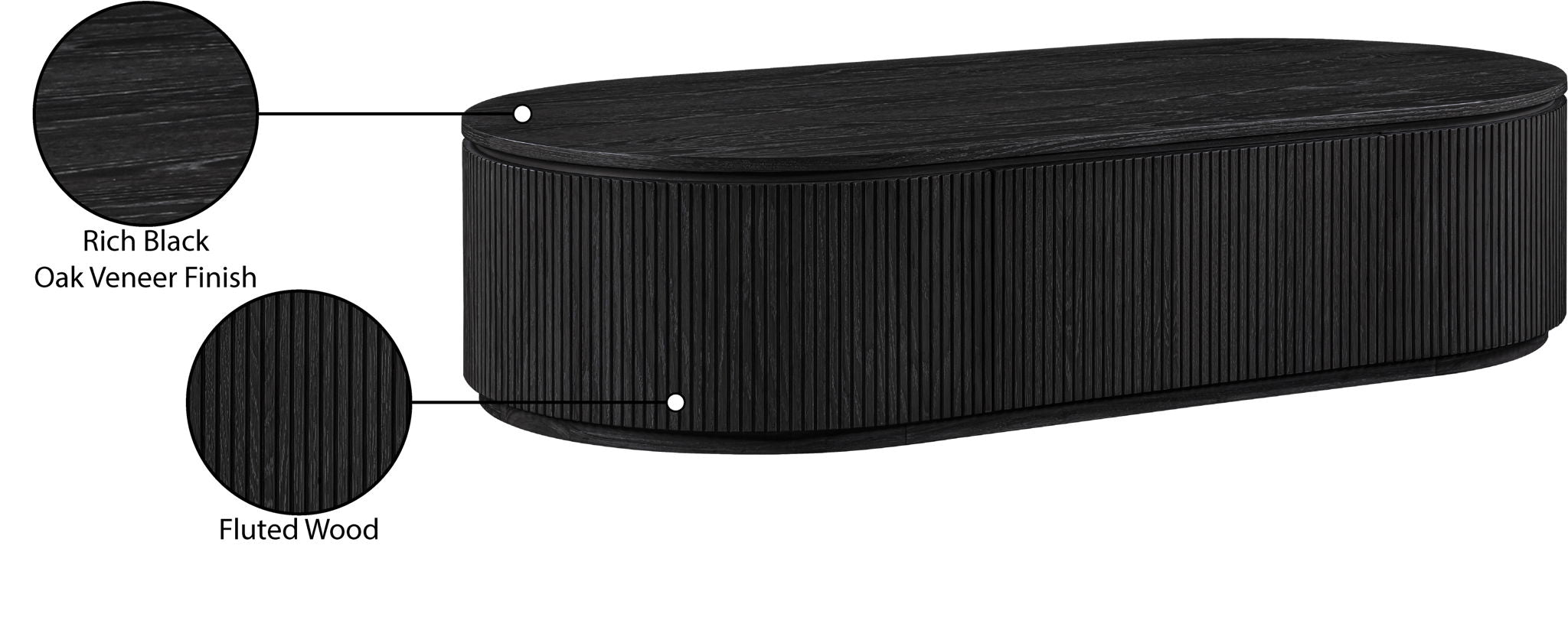 Moana - Rubberwood Coffee Table