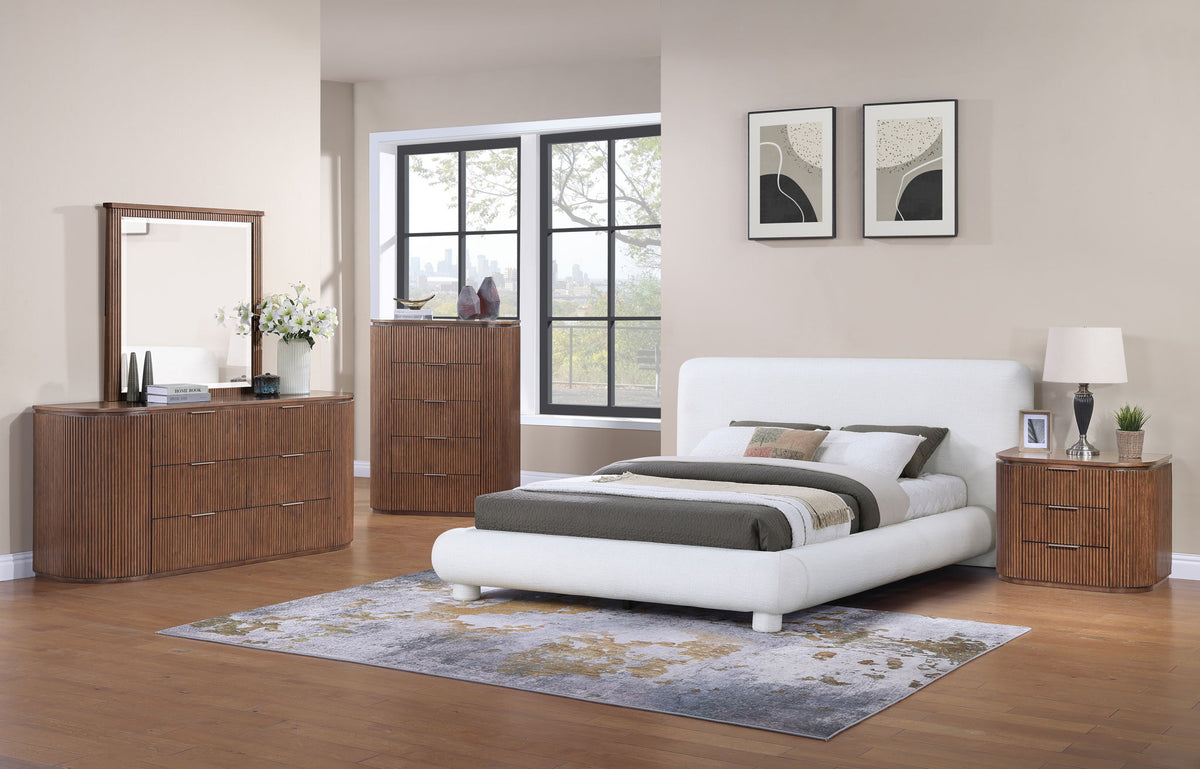 Astrid - Solid Wood And Oak Veneer Nightstand