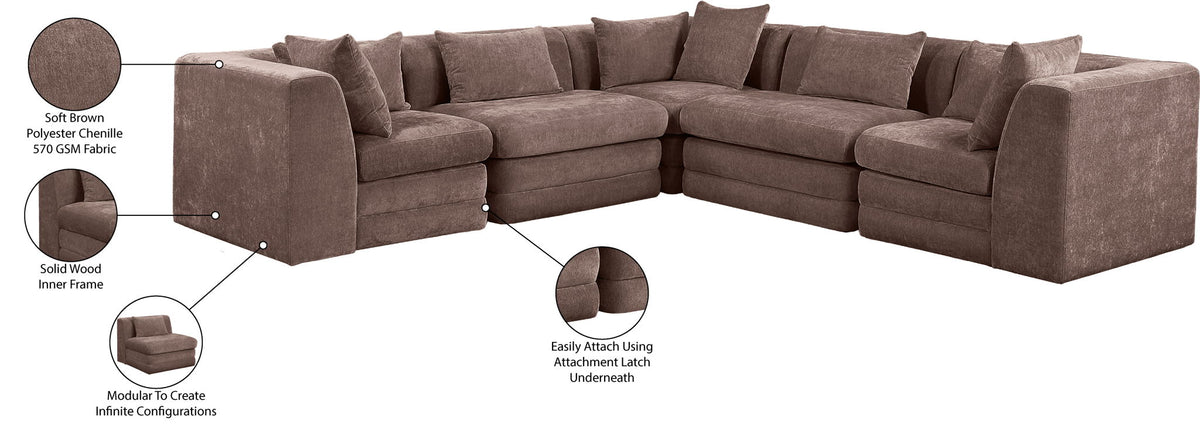 Stellar - 5 Piece Upholstered Modular Sectional