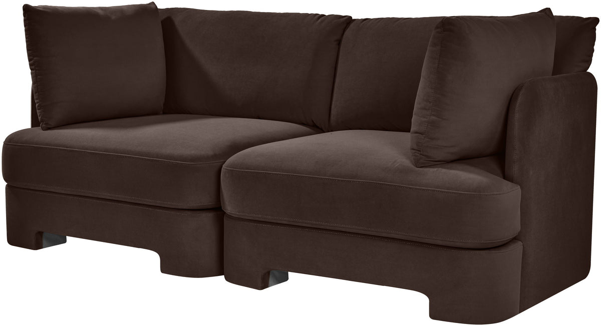 Hammond - Velvet Performance Fabric Upholstered 2 Piece Loveseat