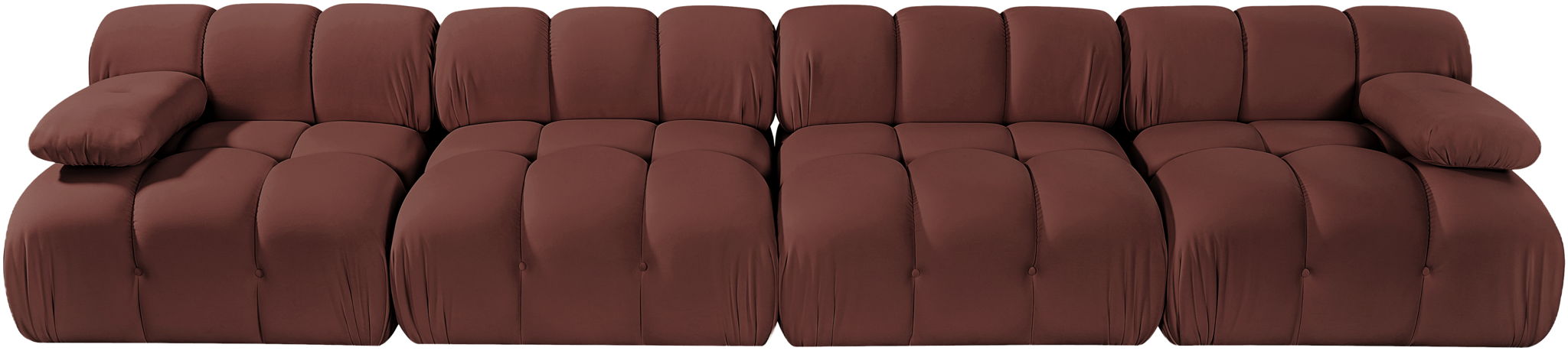 Orin - Velvet 4 Piece Modular Sofa