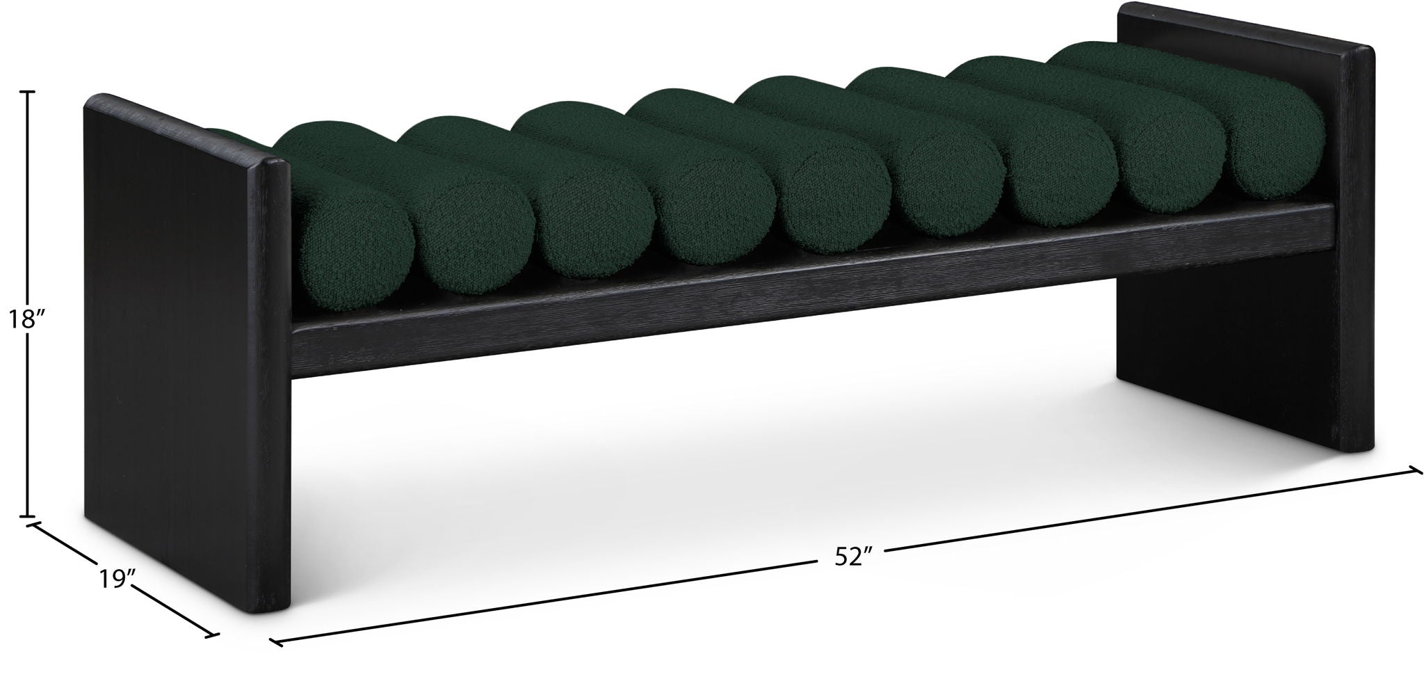 Waverly - Bench With Black Frame