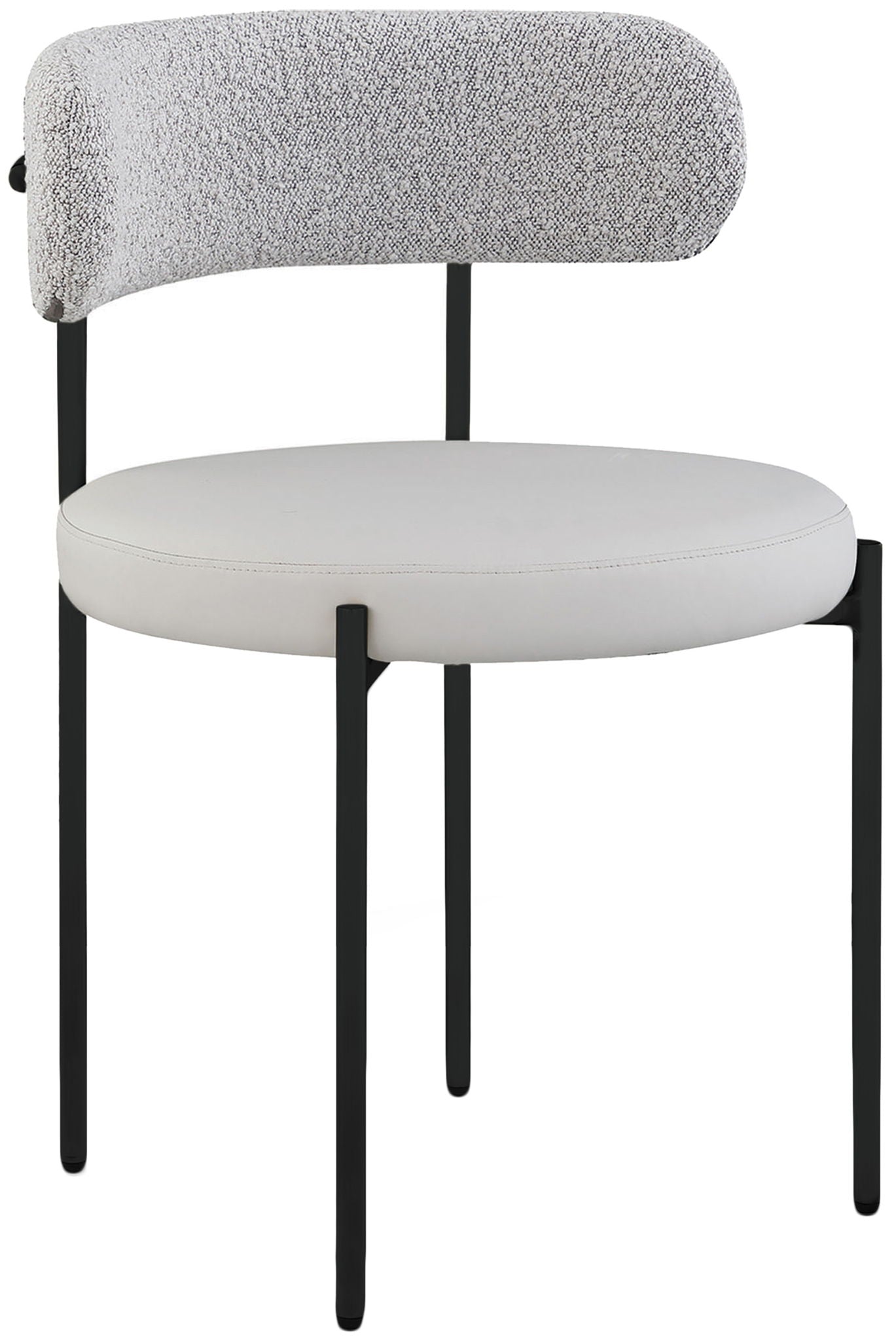 Beacon - Faux Leather Dining Chair With Black Legs (Set of 2)