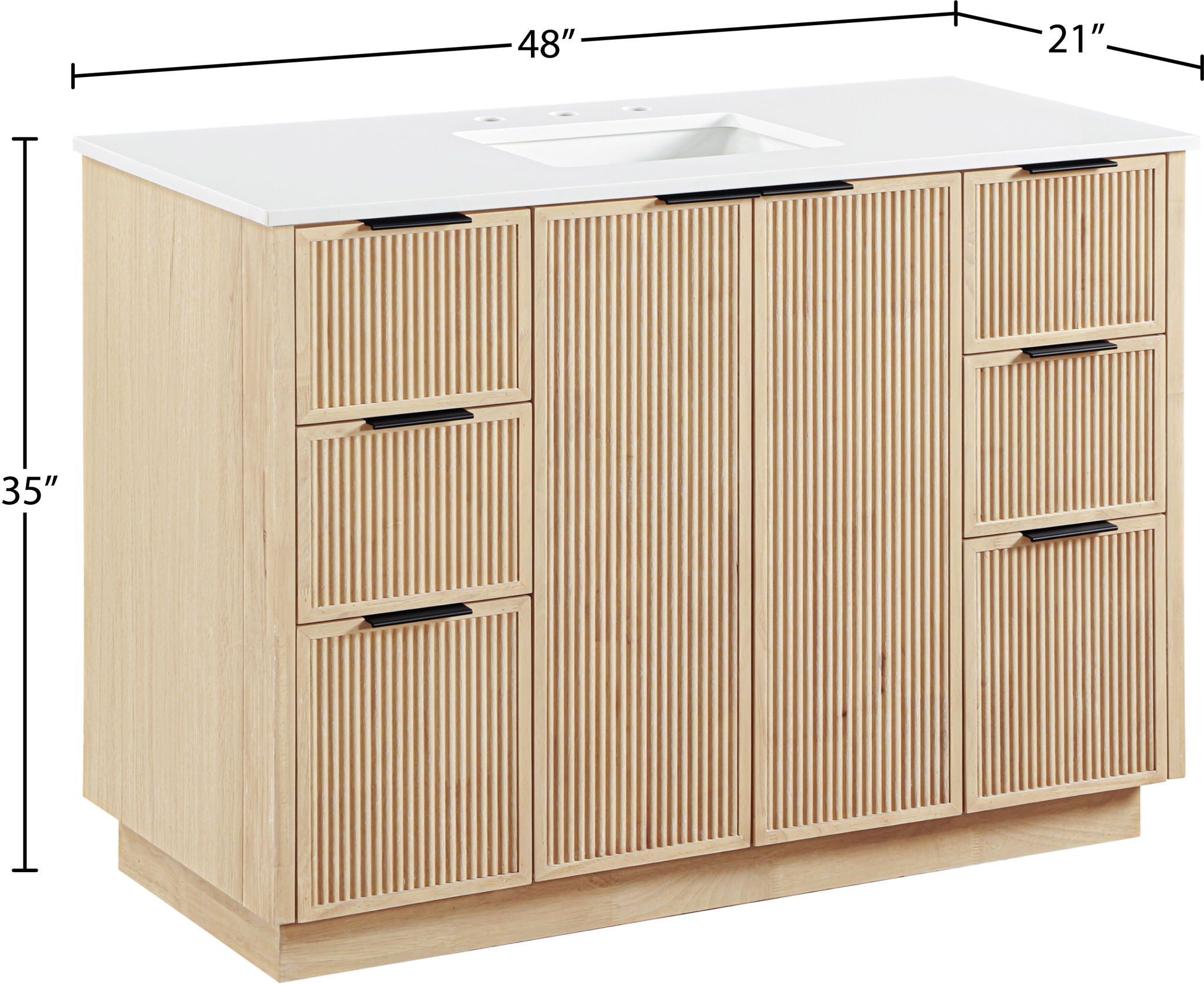 Willard - Engineered Stone And Solid Wood Bathroom Vanity