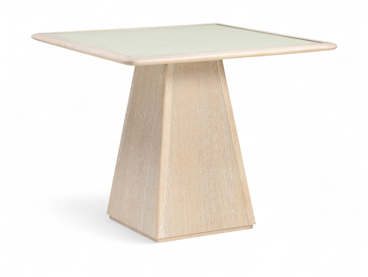 Atrium - Glass Top And Wood Base Dining Table
