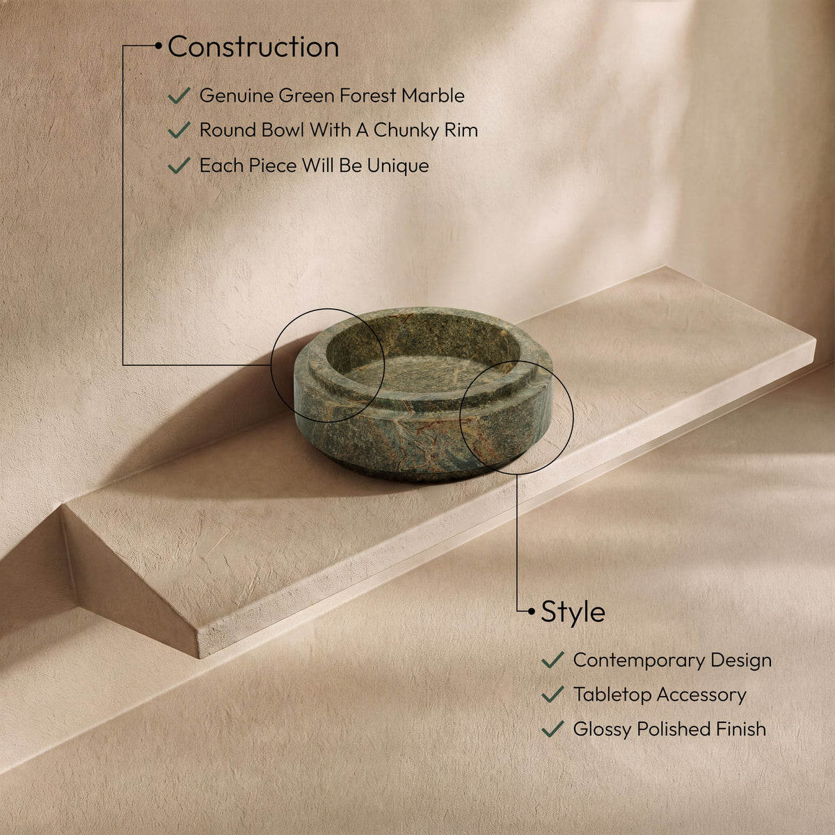Parsons - Genuine Marble Bowl