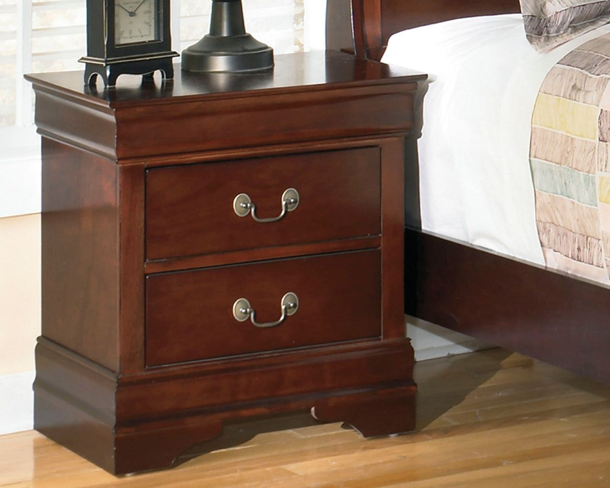 Alisdair - Two Drawer Night Stand - Reddish Brown