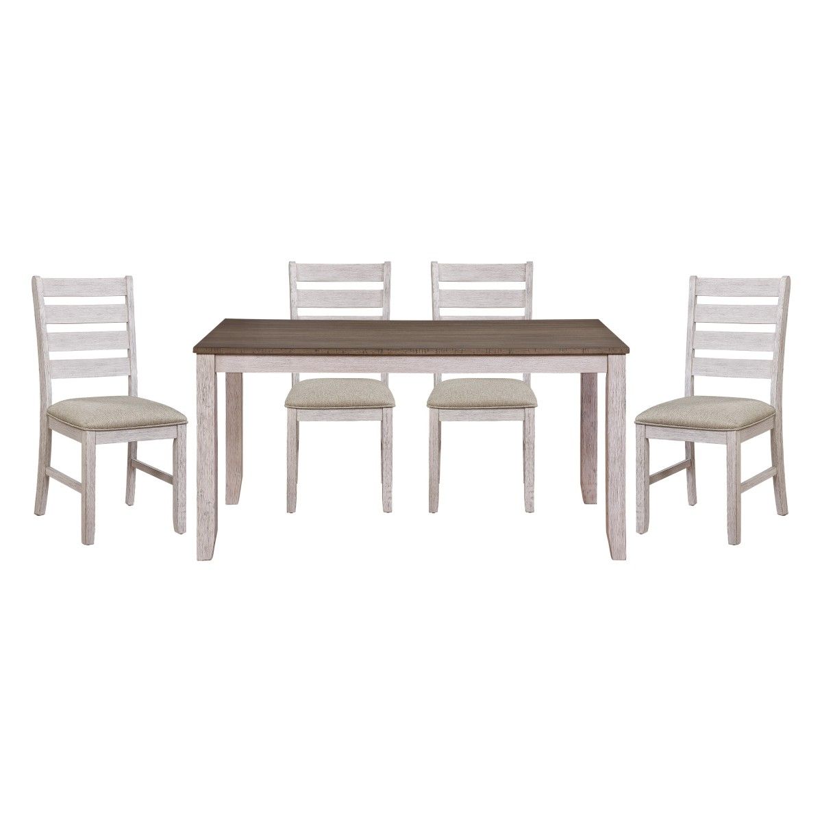Ithaca - 5 Piece Dining Room Set (Table & 4 Side Chairs) - Brown